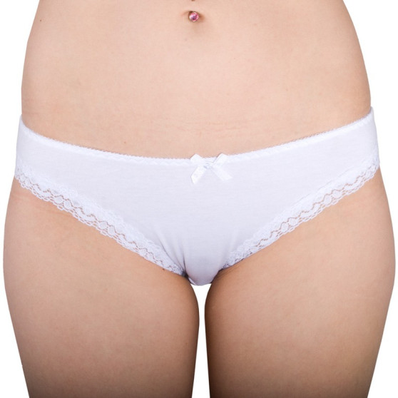 Braga de mujer Molvy blanca con encaje (MD-750-KEB)