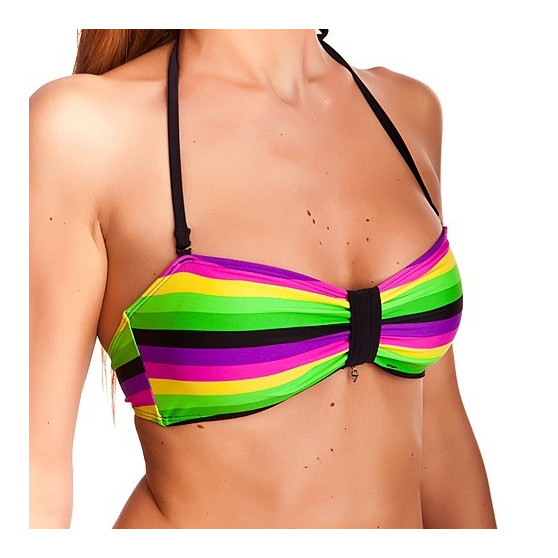 Bañador de mujer 69SLAM Top Bandeau Lines Verde