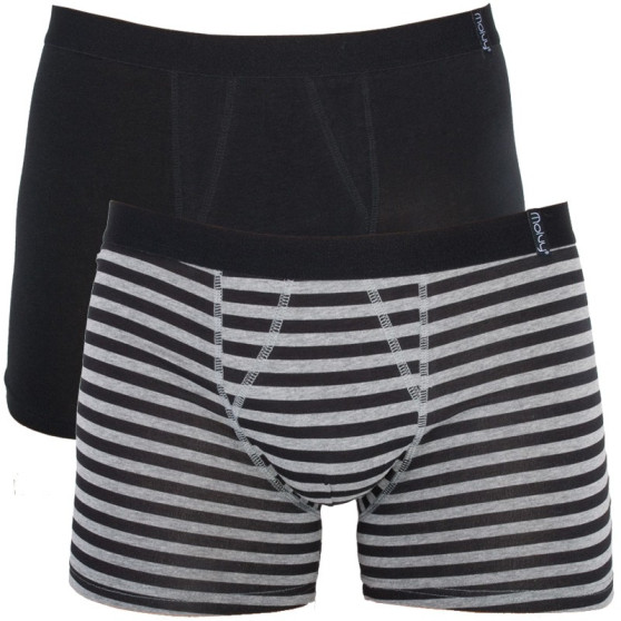 2PACK Boxers para hombre Molvy multicolor (KP-038-BEU)