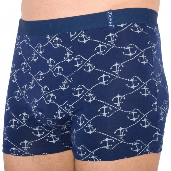 2PACK Boxers para hombre Molvy azul oscuro (KP-042-BEU)