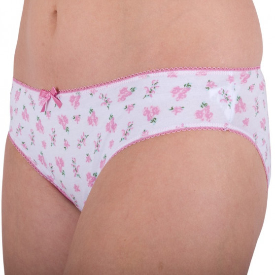 2PACK Braguitas de mujer  Blanco y rosa con flores Molvy