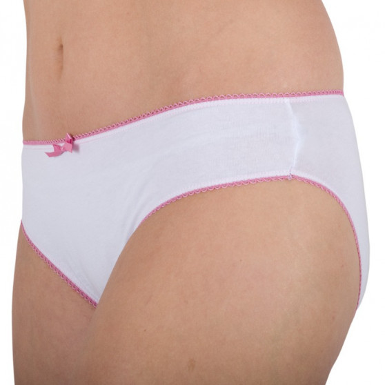 2PACK Braguitas de mujer  Blanco y rosa con flores Molvy