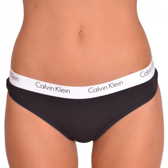 2PACK tanga de mujer Calvin Klein negro (QD3583E-001)