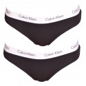 2PACK tanga de mujer Calvin Klein negro (QD3583E-001)