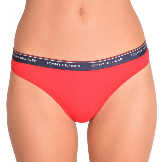 3PACK tanga de mujer Tommy Hilfiger multicolor (UW0UW00048 012)