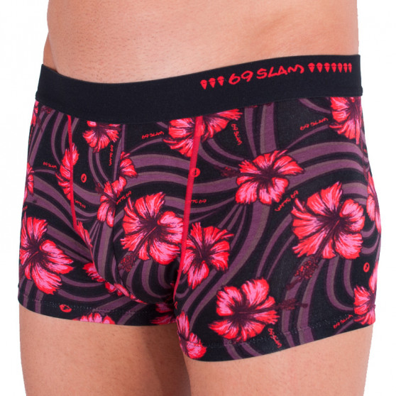 Boxers para hombre 69SLAM hip bamboo hibiscus red