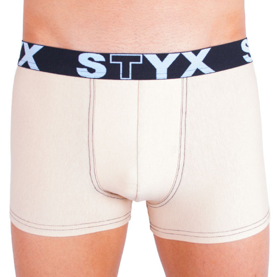 Boxers para hombre Styx goma deportiva beige (G3)