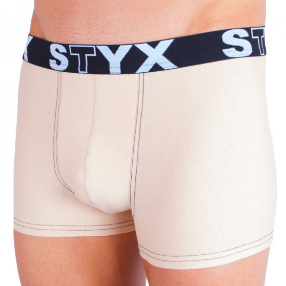 Boxers para hombre Styx goma deportiva beige (G3)