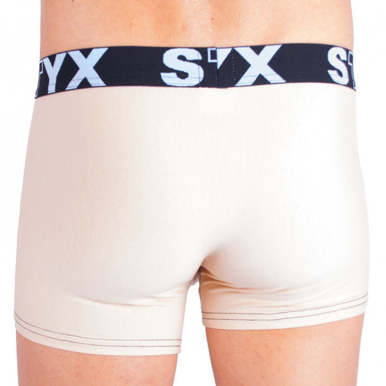 Boxers para hombre Styx goma deportiva beige (G3)