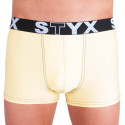 Boxers para hombre Styx deportes elástico amarillo claro (G5)