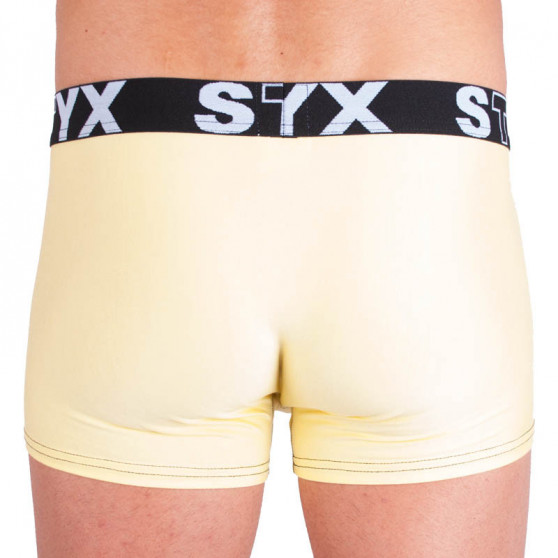 Boxers para hombre Styx deportes elástico amarillo claro (G5)