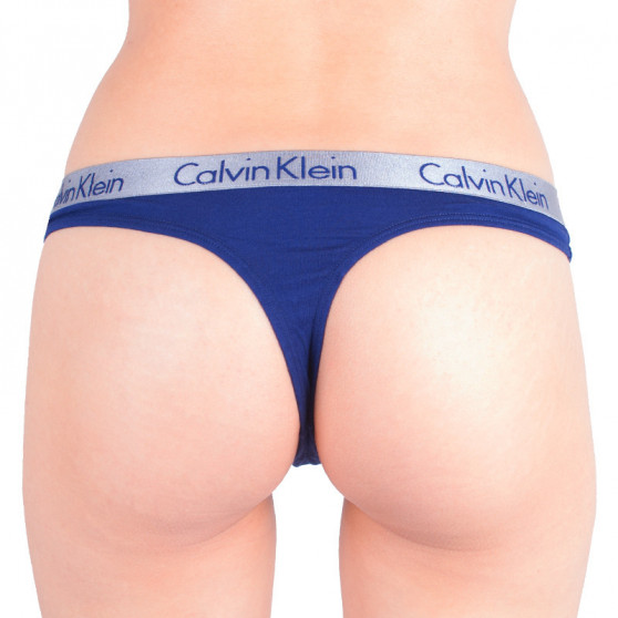 Tanga de mujer Calvin Klein azul (QD3539E-SX1)