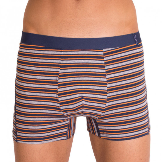 2PACK Boxers para hombre  gris con rayas Molvy