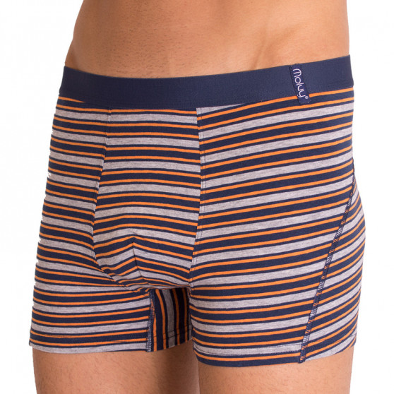 2PACK Boxers para hombre  gris con rayas Molvy