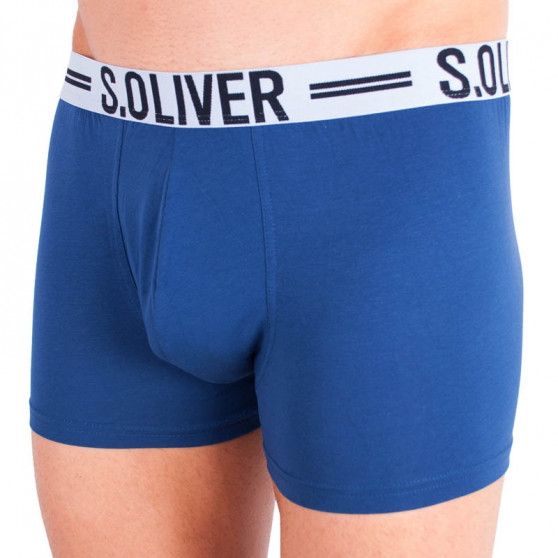 3PACK Boxers para hombre S.Oliver azul (26.899.97.4229.12C1)