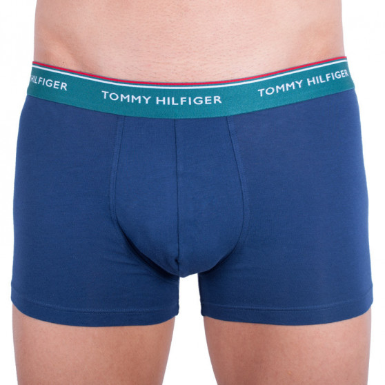 3PACK Boxers para hombre Tommy Hilfiger azul oscuro (1U87903842 358)