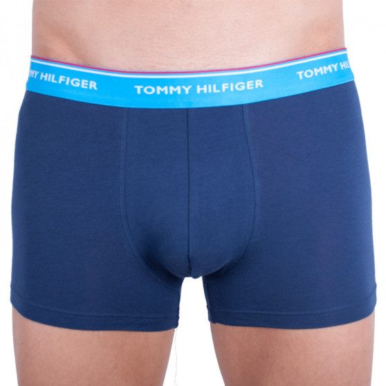 3PACK Boxers para hombre Tommy Hilfiger azul oscuro (1U87903842 358)