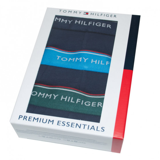 3PACK Boxers para hombre Tommy Hilfiger azul oscuro (1U87903842 358)