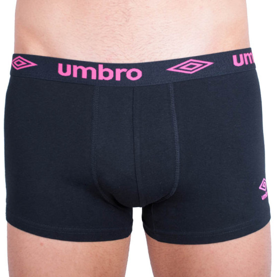 Boxers para hombre Umbro short negro y rosa