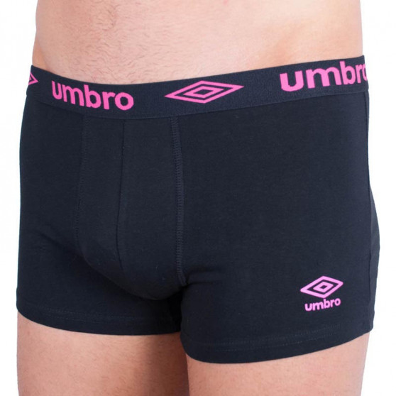 Boxers para hombre Umbro short negro y rosa