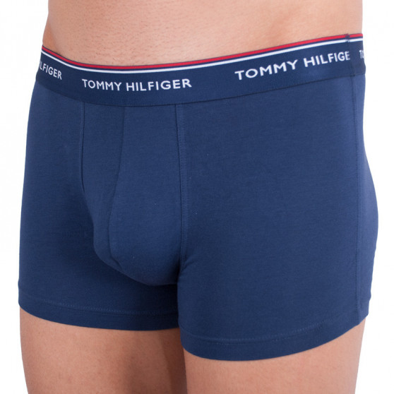 3PACK Boxers para hombre Tommy Hilfiger azul oscuro (1U87903842 423)