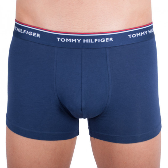 3PACK Boxers para hombre Tommy Hilfiger azul oscuro (1U87903842 423)