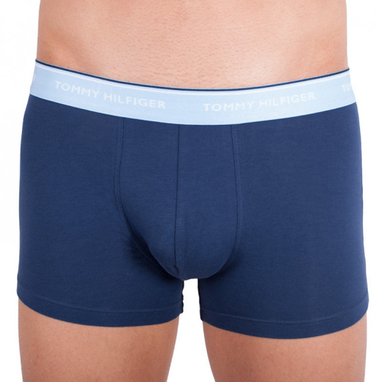 3PACK Boxers para hombre Tommy Hilfiger azul oscuro (1U87903842 423)