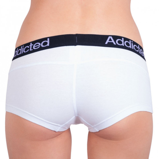 2PACK bragas de mujer  blanco azul blanco morado Addicted