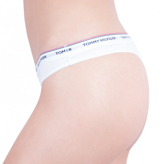 3PACK tanga para mujer Tommy Hilfiger blanco (UW0UW00048 100)