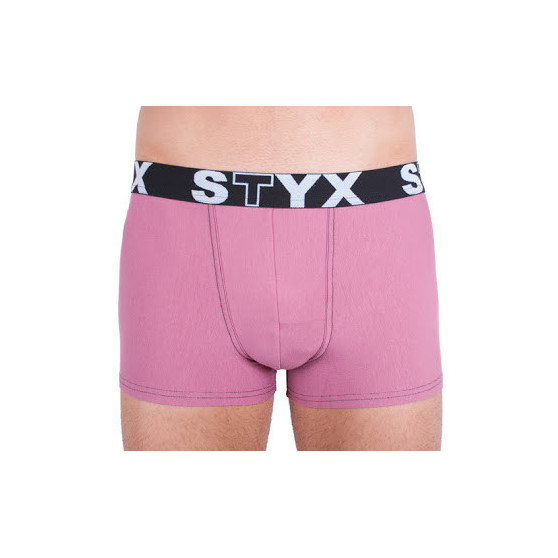 Boxers para hombre Styx banda elástica deportiva rosa (G9)