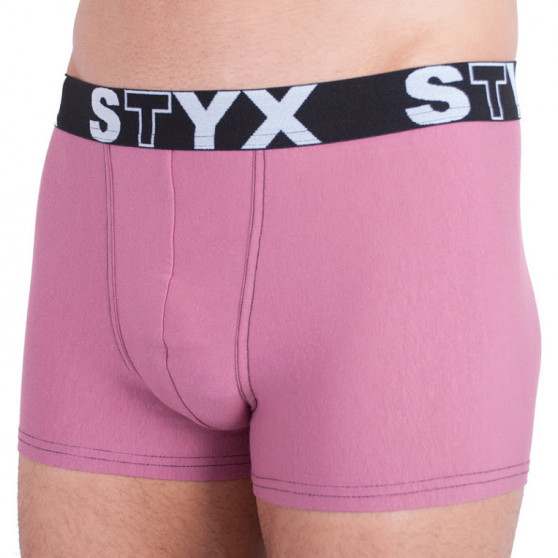 Boxers para hombre Styx banda elástica deportiva rosa (G9)