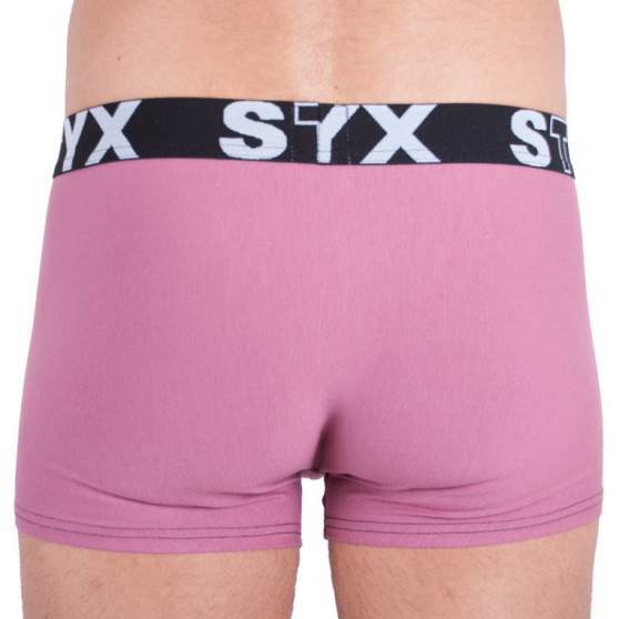 Boxers para hombre Styx banda elástica deportiva rosa (G9)