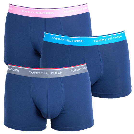 3PACK Boxers para hombre Tommy Hilfiger azul oscuro (1U87903842 073)