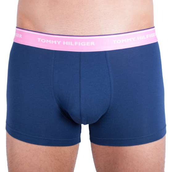 3PACK Boxers para hombre Tommy Hilfiger azul oscuro (1U87903842 073)