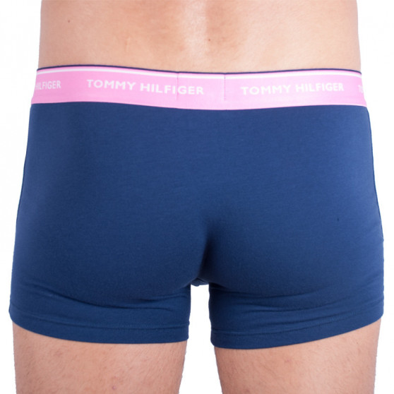 3PACK Boxers para hombre Tommy Hilfiger azul oscuro (1U87903842 073)