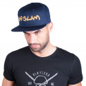 Gorra 69SLAM logo - JP azul oscuro con letras doradas