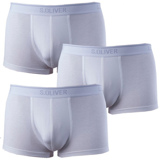 3PACK Boxers para hombre S.Oliver blanco (26.899.97.4243.12B7)