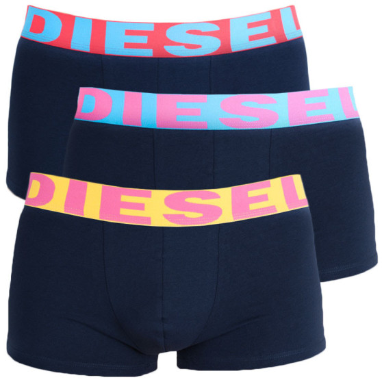 3PACK Boxers para hombre Diesel azul oscuro (00SAB2-0GAPG-06)