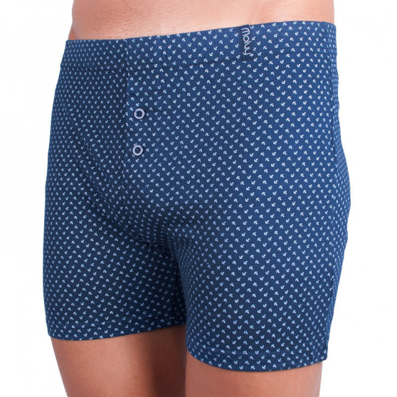 Calzones de hombre Molvy azul con ancla (MP-991-BBU)