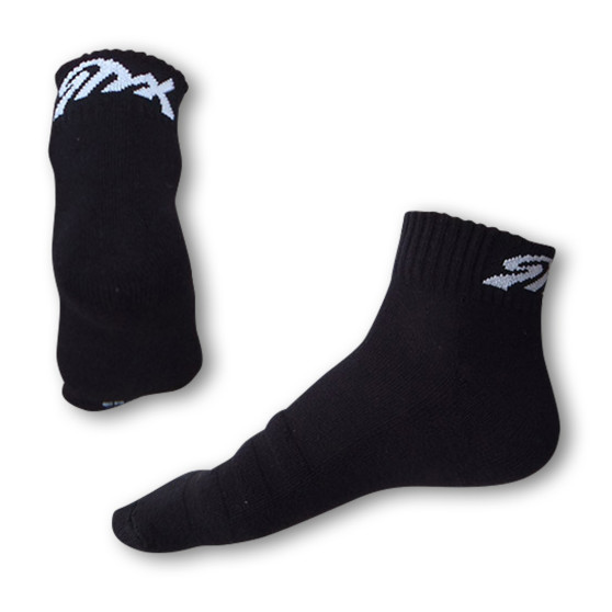 Calcetines Styx fit negro con letras blancas (H233)