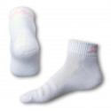 Calcetines Styx fit blanco con letras rosas (H232)