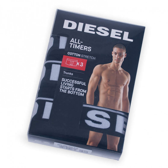 3PACK Boxers para hombre Diesel negro (00ST3V-0JKKB-E4101)