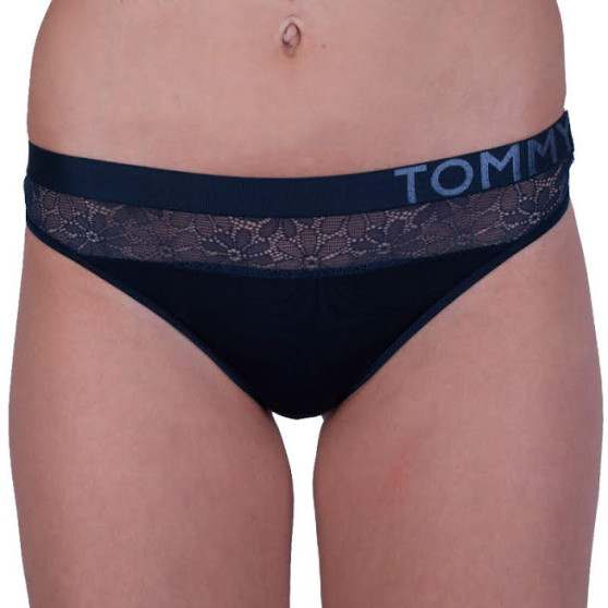 Tanga de mujer Tommy Hilfiger azul oscuro (UW0UW01394 416)