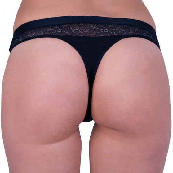 Tanga de mujer Tommy Hilfiger azul oscuro (UW0UW01394 416)