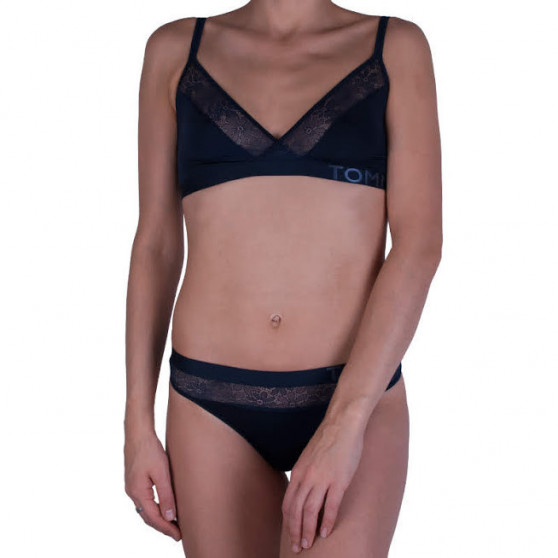 Tanga de mujer Tommy Hilfiger azul oscuro (UW0UW01394 416)