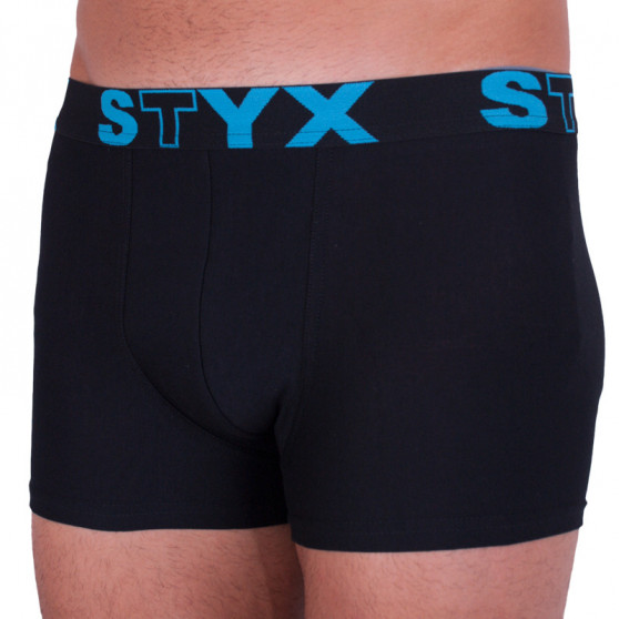 Boxers para hombre Styx goma deportiva sobredimensionado negro (R961)