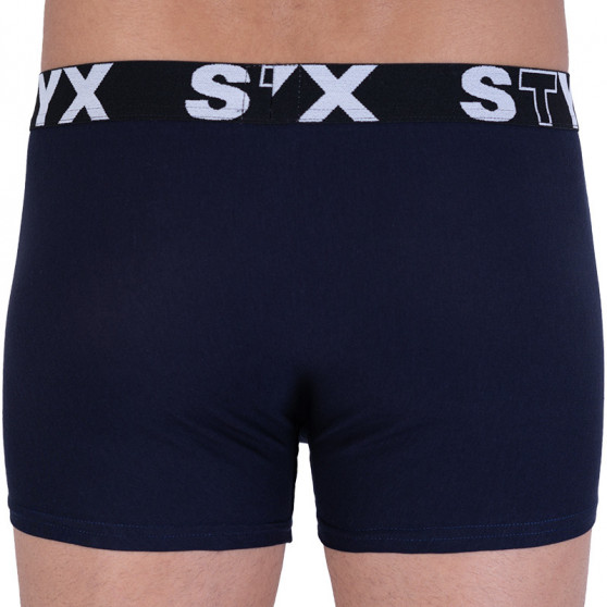 Boxers para hombre Styx deportivo elástico azul oscuro (G963)