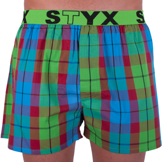 Calzones de hombre Styx elástico deportivo multicolor (B702)