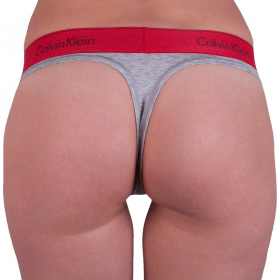 Tanga de mujer Calvin Klein gris (F3786E-ZP3)