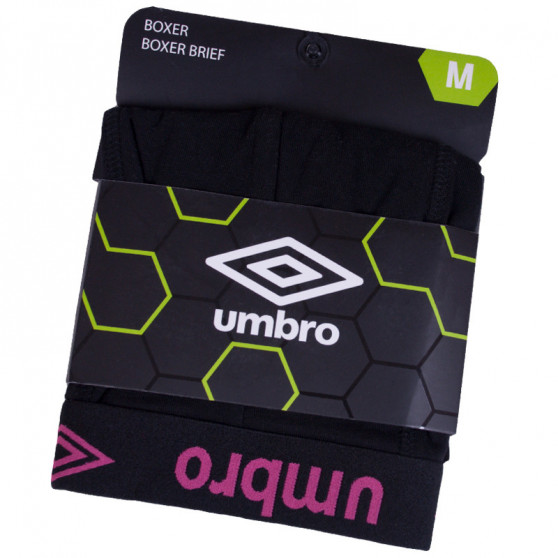 Boxers para hombre Umbro short negro y rosa